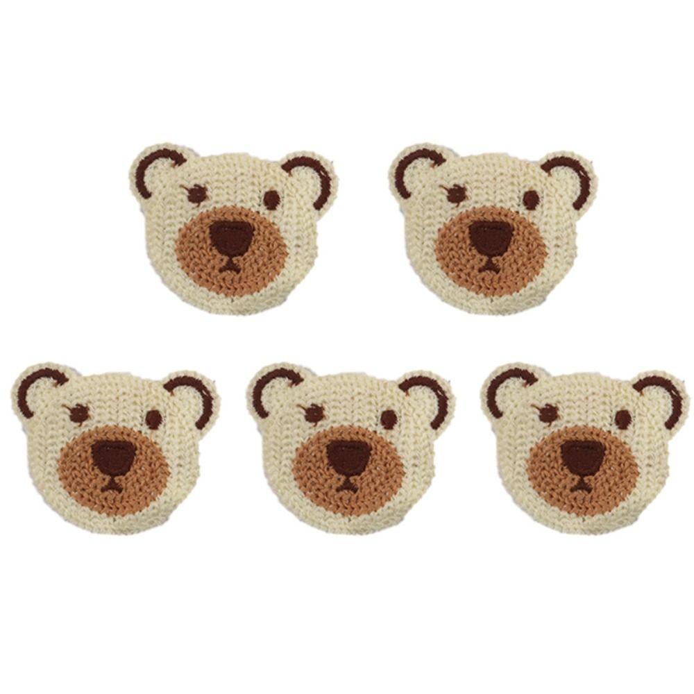 Для одежды Милый мультяшный медведь Животное Одежда Украшение Значок Вышивка Наклейки Аппликации Нашивка