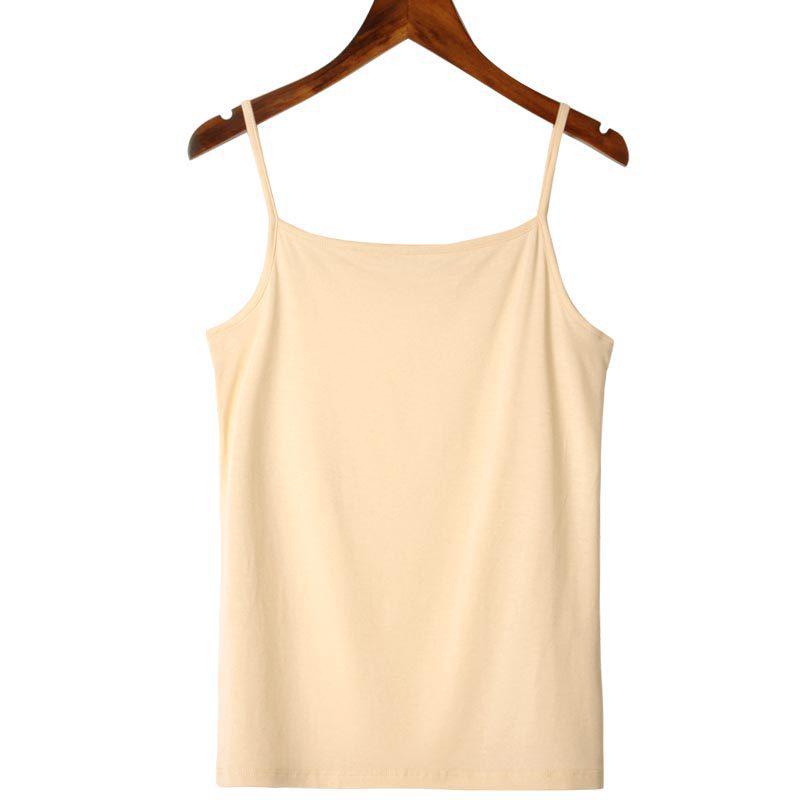 Women's Slim Fit Spring & Summer Solid Color Camisole Vest