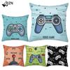 Новый чехол для подушки Game Lover, синий чехол для подушки с ручкой клавиатуры, гарнитура, наволочка, геймерское кресло, декор автомобиля, защита, наволочки на талию