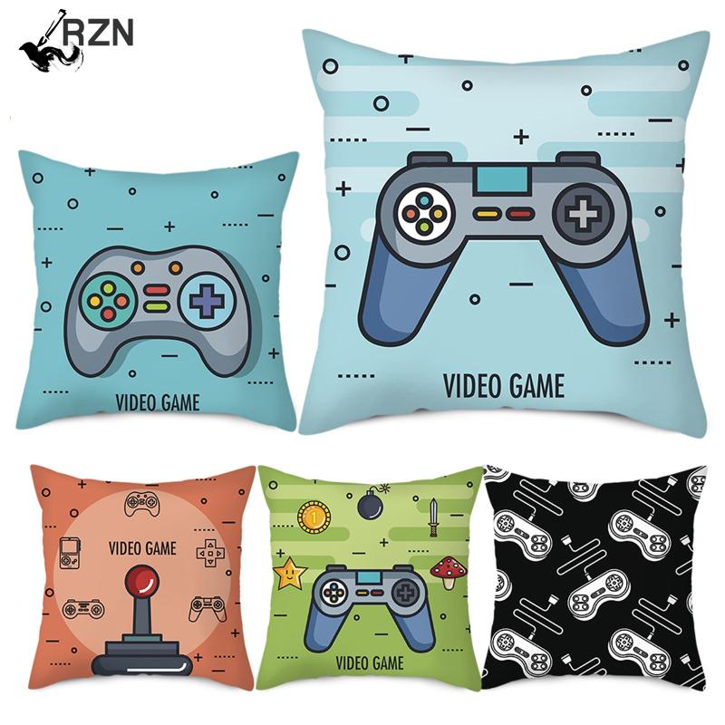 Новый чехол для подушки Game Lover, синий чехол для подушки с ручкой клавиатуры, гарнитура, наволочка, геймерское кресло, декор автомобиля, защита, наволочки на талию