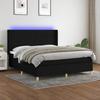 VidaXL Slatted Bed Base with Mattress and LED, Upholstered Bed, Double Bed, Adult Bed for Interior Bedroom, 3139055