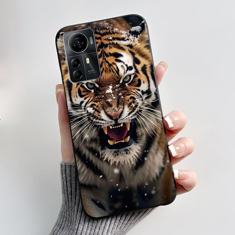 Чехол для ZTE Blade A72s A7050/V41 Умный чехол Роскошный Дракон Милый Крутой Мальчики Девочки Черный Матовый Мягкий ТПУ Силиконовый Чехол Задняя Крышка