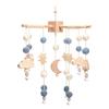 Baby Rattle Crib Mobile Toys 0 -12 Months Star Moon Wooden Bed Bell Musical Box Hairball Nordic Hanging Decor Accessories Gifts