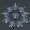 10Pcs/set Bathroom Wedding Supplies Hangers Glass Rubber Wall Hook Suction Cup Transparent Sucker