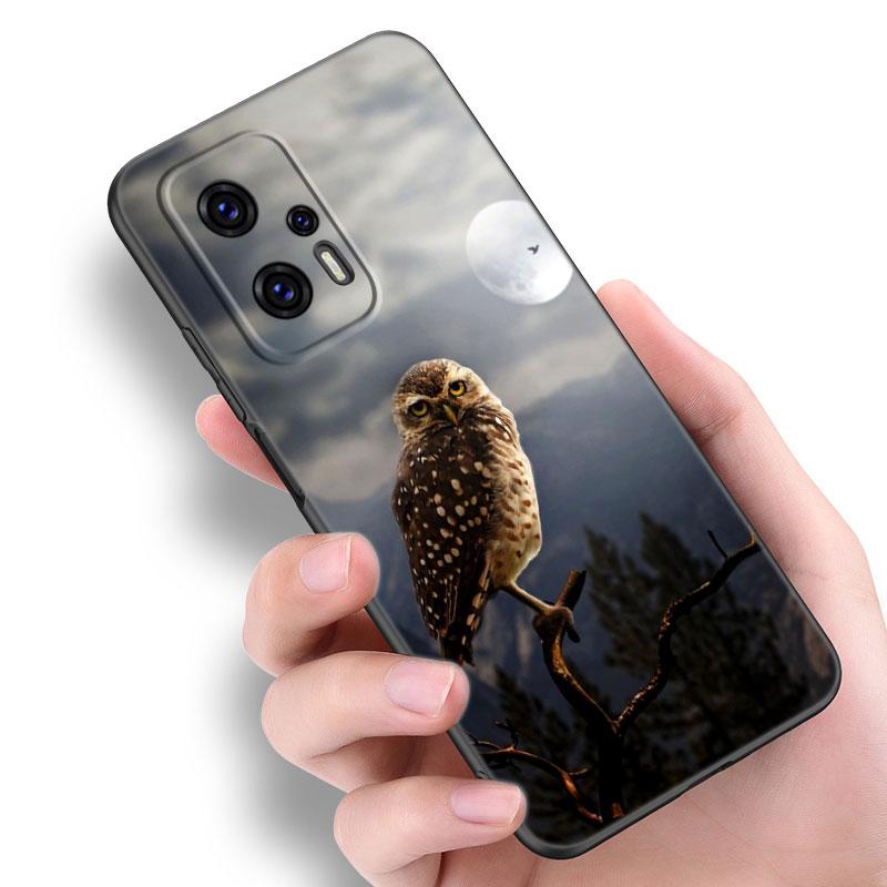 Чехол для телефона с милой совой и животным для Xiaomi POCO F2 F3 M2 M3 M4 X3 X4 Pro NFC F4 GT 5G F1 X2 C3 C31 C40 M5S, мягкий черный чехол из ТПУ