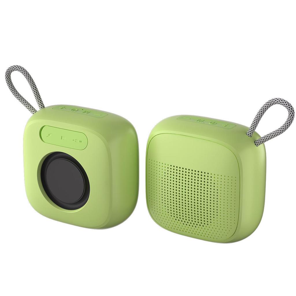 BT60 Уличная Портативная Bluetooth-колонка, Цвета Макарон, Голосовое оповещение, Долгое время работы от аккумулятора, Высокая громкость