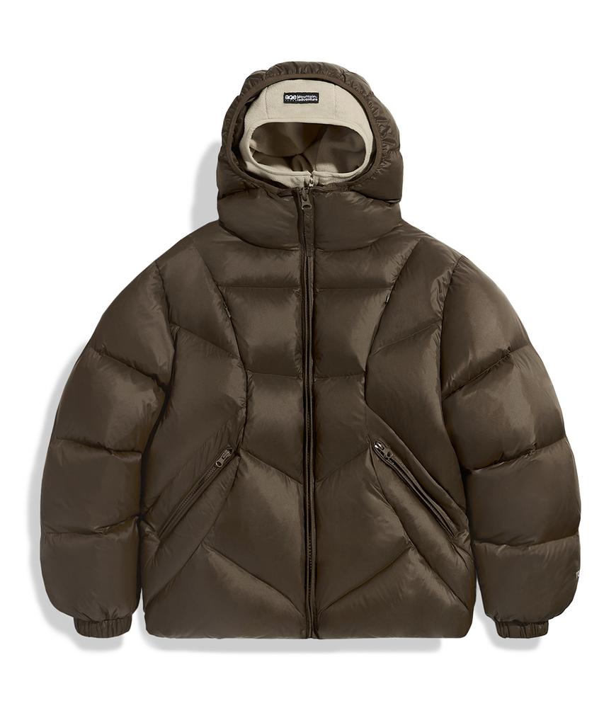 Fluke Tenaya Lake Balaclava Down Jacket Brown Fpj219
