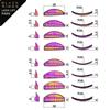 BLACKWINGS 8 пар силиконовых подушечек для завивки ресниц, подушечки для завивки ресниц, с таблицей размеров, гипоаллергенные многоразовые аксессуары
