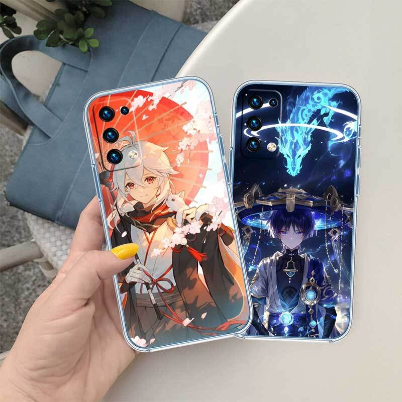 Милый чехол для телефона Genshin Impact для Motorola G14 G15 G24 G30 G31 G32 G34 G41 G42 G51 G52 G50 G60S G60 G62 G72 G71 G73 G84 G85 G200 E32