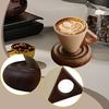 Керамическая кофейная кружка с блюдцем, чашка для капучино с ручкой, подарок на новоселье, кофейная посуда
