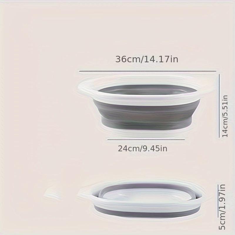 1pc, Portable Collapsible Wash Basin for Home, Dorm, and Outdoor Use - Thickened Plastic Folding Basin for Washing Feet and Hands
