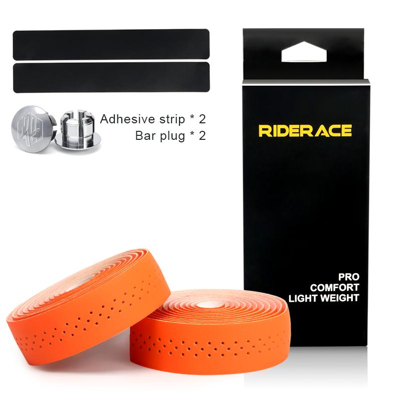 Лента для руля велосипеда из искусственной кожи, перфорированная, дышащая, мягкая, лента для руля шоссейного велосипеда с 2 заглушками, противоскользящая, амортизирующая
