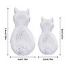 2pcs Cartoon Cat Shape Wall Hooks Self Adhesive Cat Decorative Key Holder Hanger Punch Free Wall Mount Keys Hangers Decor