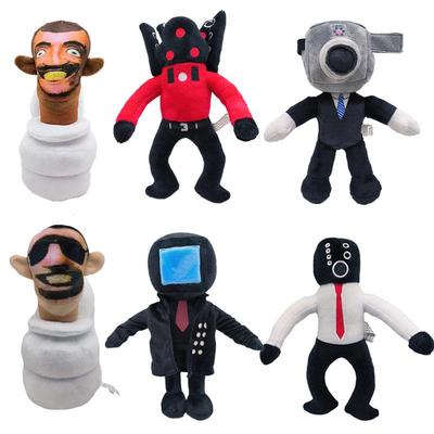 Коллекция плюшевых игрушек Skibidi Toilet через границу