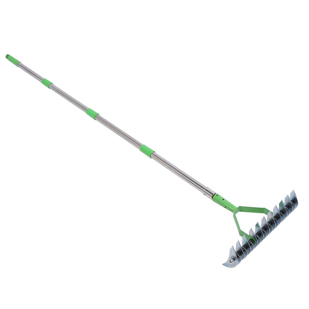 Грабли для соломы, газон, соломорез, нержавеющая сталь, металл, газон, сад, почва, инструмент для ухода за газоном