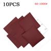 10pcs Sandpaper 110x100mm Abrasive Sanding Paper Flocking Sand Paper 60-120-240Grit Abrasive Polishing Tools