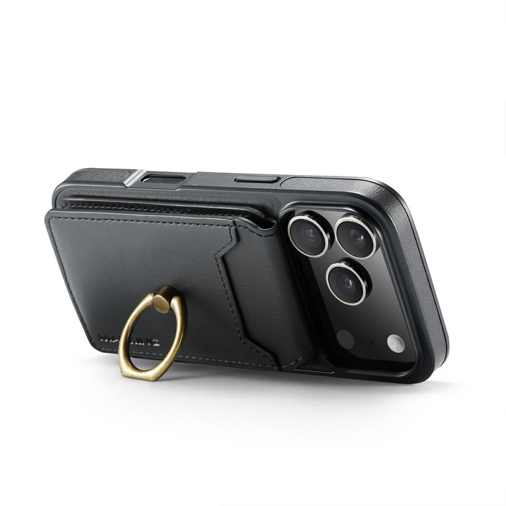 MAGKING K1 Series For iPhone 17 Pro Max Magnetic Case PC+TPU+PU Phone Cover with Card Holder