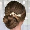 Women Wedding Metal Bridal Pearl Hair Stick U-shaped Hairpin Hair Style Tools Hair Accessories