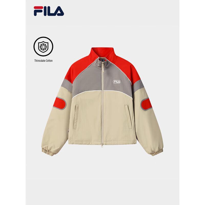 Fila Женская стеганая куртка свободного кроя с воротником-стойкой, подписанная Ян Ми