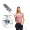 Microfiber Duster with Extension Pole with Bendable Head Extendable Duster for Cleaning Ceiling Fan Keyboard Furniture