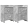 Nightstands 2 pcs Concrete Grey 40 x 30 x 60 cm Engineered Wood