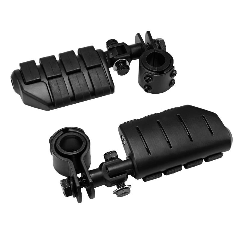 1 пара черных подножек для мотоцикла, подножки для мотоцикла (левый &