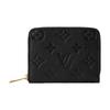 Кошелек женский Monogram Empreinte Classic с полным тиснением под зернистую кожу Черный M28797