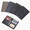 Genuine Leather Wallets For Women/Men Hand-made Woven Lambskin Purse High Capacity Knitting Sheepskin Passport Card Holder