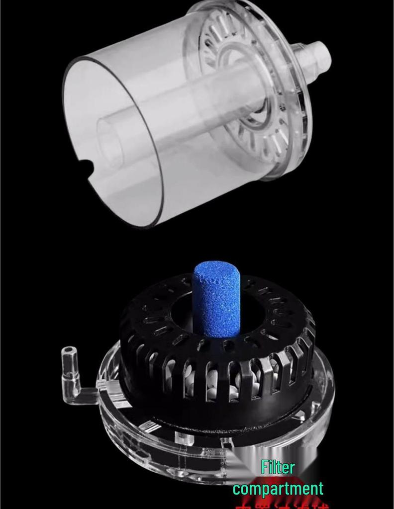 Water Sprite Fish Tank Biochemical Filter with Reverse Air Lift Oxygenation