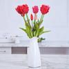 5-головый волнистый мягкий резиновый тюльпан искусственный цветок, высококачественное домашнее праздничное украшение тюльпан искусственный цветок