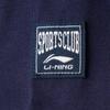 Li-Ning Футболка Sports Lifestyle Series с круглым вырезом и длинным рукавом, с принтом букв, женские футболки, цвет: белый, темно-синий AHSV010-1