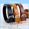 Leather Girl Belt Minimalist Decorative No Hole Adjustment Design Modern Elegant