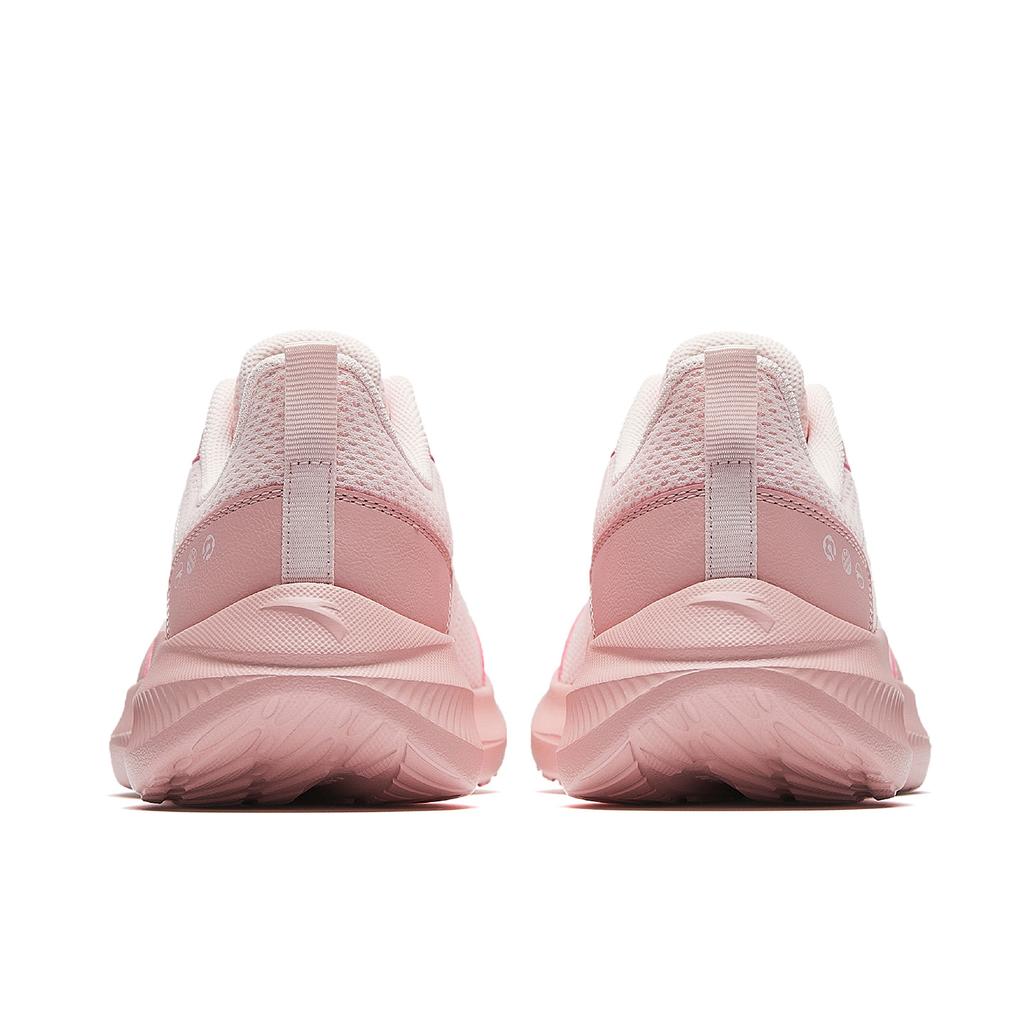 Anta Cushioning Slip Resistant Breathable Lightweight Low top City Commuting Running Shoes Women's Frost's Descent Pink 922615541-7