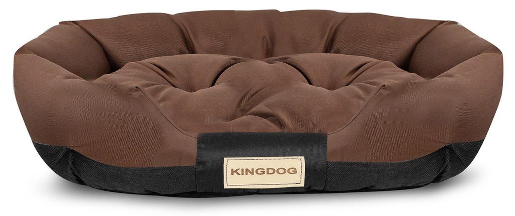 KINGDOG Dog Bed, Oval, Waterproof, Durable, Sizes M-XXL Various Colors