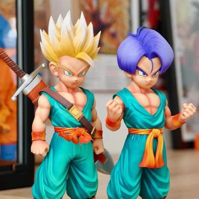 4 шт./комплект 18-20 см Средний размер Фигурка Dragon Ball Супер Сайян Сон Гоку Транкс Трункс Готен Фигурка Модель Куклы
