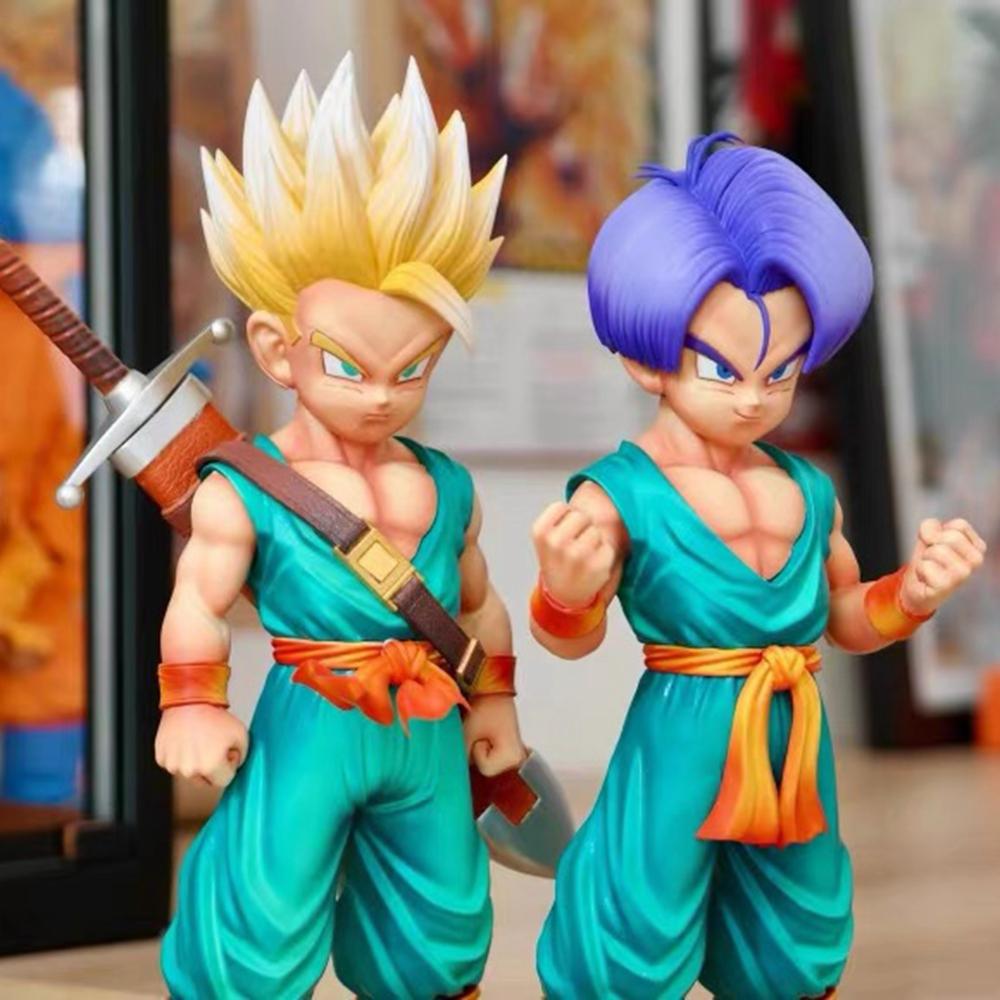 4 шт./комплект 18-20 см Средний размер Фигурка Dragon Ball Супер Сайян Сон Гоку Транкс Трункс Готен Фигурка Модель Куклы