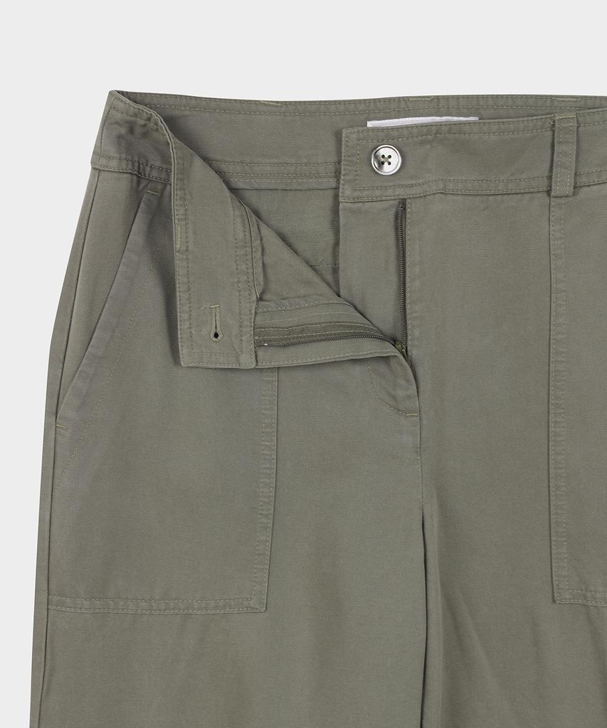 BROOKS BROTHERS [Женские] Хлопковые брюки в стиле utility (оливковый) (Bbpcwm9413Kfs)