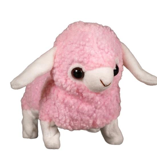 Детская электрическая плюшевая игрушка в виде животного, ходящая, виляющая хвостом, интерактивный слон, овца, корова, панда, плюшевая игрушка, развивающая игрушка-симулятор животного для малышей