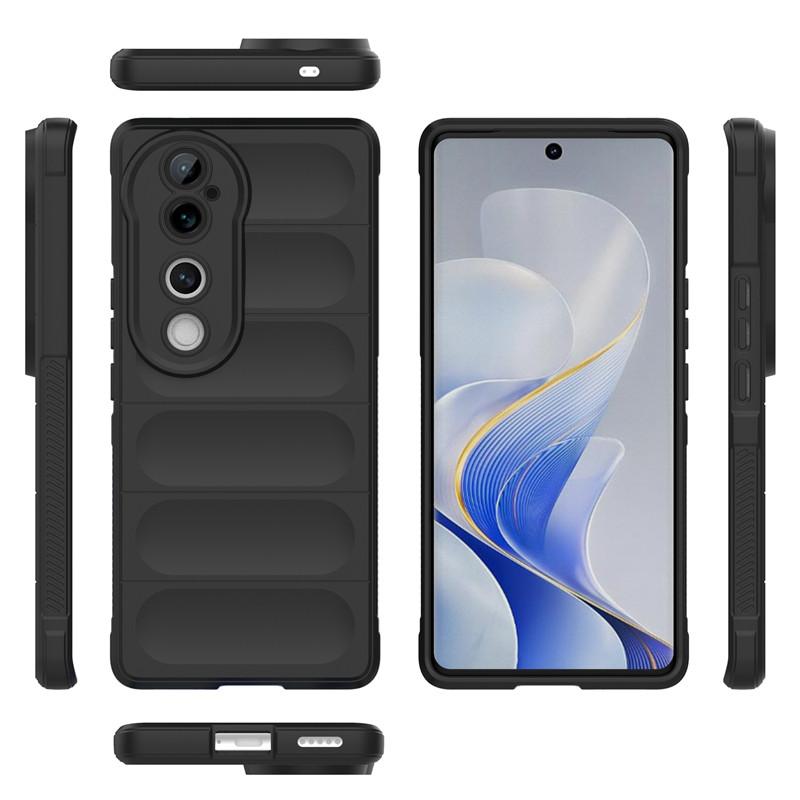 Для чехла Vivo V40 Pro Для чехла Vivo V40 V40 Pro Бампер Противоскользящий ТПУ Ударопрочный Силиконовый Защитный Чехол для Телефона Vivo V40 Pro