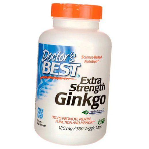 Гинкго Билоба, Extra Strength Ginkgo 120, Doctor's Best  120вегкапс (71327003)