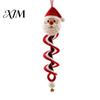 Winter Yarn Crafts for Family Christmas Spiral Crochet Kit, DIY Snowman Santa Craft Holiday Knitting Supplies Adults Handmade Hanging Ornament