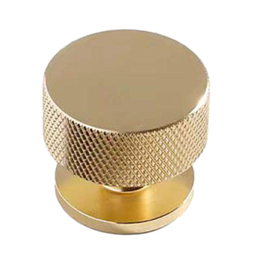 Cupboard Handle Drawer Gold Kitchen Door Knob Knurled