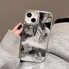 Блестящий зеркальный 3D чехол-сердечко для iPhone 11 12 13 14 15 Pro Max 7 8 Plus SE 15Pro X XR XS MAX Жесткий противоударный чехол для телефона