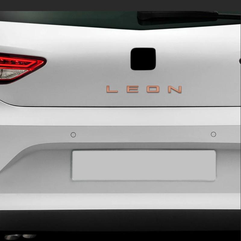 gycsn9 Metal Emblem Car Sticker Letter Badge Decal Body Trunk Decor for LEON IBIZA Accessories Copper Color Styling
