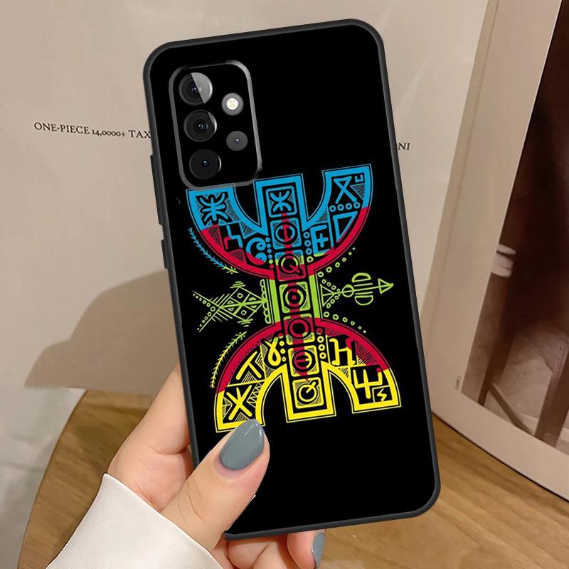Amazigh Berber Flag Case For Samsung Galaxy A55 A35 A15 A14 A34 A54 A53 A33 A23 A13 A12 A32 A52 A51 A71 Cover
