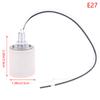 E14/E27 Ceramic Screw Lamp Holder Led Light Heat Resistant Adapter Home Use Round Socket For Bulb Base With Cable