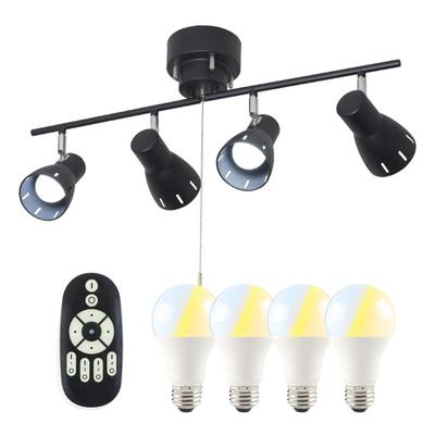 Потолочный светильник Kyodo Lighting GT-DJ-ISD4B-9WT-2, 4 плафона, Подходит для комнат площадью 8 татами, Черный, Включает светодиодную лампу 60 Вт, С регулировкой яркости, С регулировкой цветовой температуры,