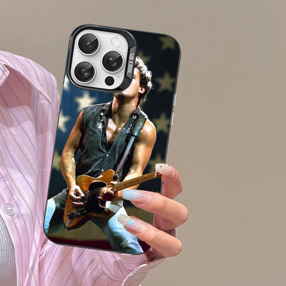Чехол для телефона Bruce Springsteen Guitar для iPhone 16 15 14 13 12 11 Pro Max X XR XSMAX Матовый противоударный задний чехол
