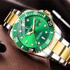 New TOP Brand Luxury Men's Watch With Box Self Winding Mens Watch Classic Green Water Automatic Men's Quartz Watches
