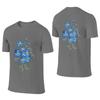 Scribble Forget Me Not Fitted Reversible Tshirt Artistic Girl Commuting Essential Short Sleeve